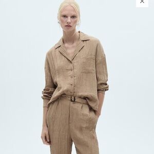 New Mango Women's textured shirt size 6